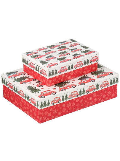 Коробка подарочная картон, 29х21х8 см, в ассортименте, Волшебный праздник, A470118