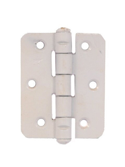 Петля накладная для деревянных дверей, БелТИЗ, 60х50 мм, универсальная, ПН5-60, белая