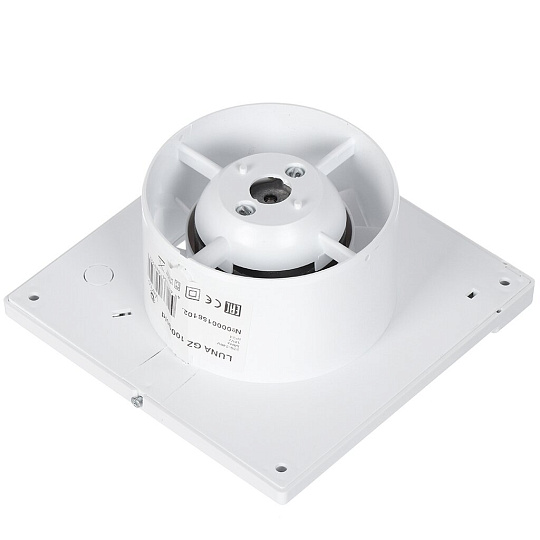 Вентилятор вытяжной настенный, Luna, установочный диаметр 100 мм, 13 Вт, 105 м³/ч, хром, Серия GORIZONT, LUNA GZ 100chrome