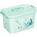 Ящик для игрушек 6.5 л, 31х20х18 см, в ассортименте, Полимербыт, Радуга, 4380901