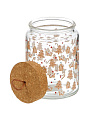 Банка 0.7 л, 10х14 см, с бамбуковой крышкой, Daniks, Печенье - фото 4