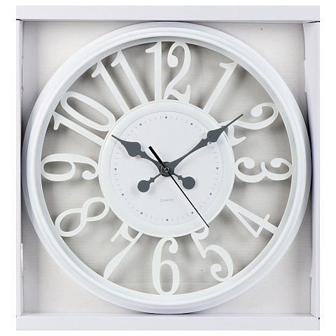 Часы настенные, кварцевые, 40 см, круглые, пластик, Y6-10674