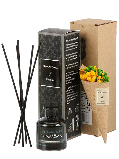 Аромадиффузор Primaroma, 50 мл, Flore, Апельсин, Ананас, Зелень, AR9PF101
