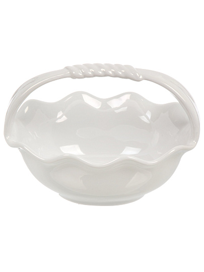 Ваза для фруктов, керамика, 20х16х15 см, с ручкой, Lefard, София, 763-095