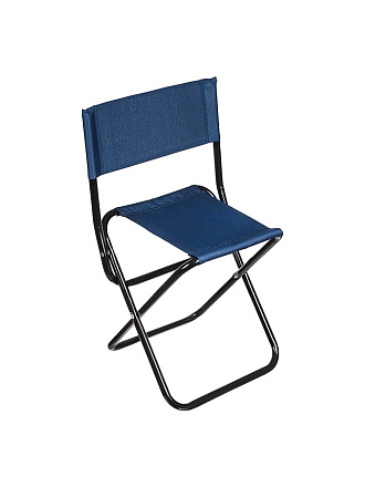 Стул складная, со спинкой, сталь, 90 кг, 32х34х58 см, в ассортименте, Руссо туристо, 121-067