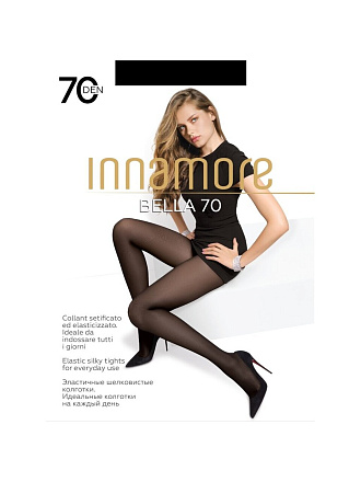 Колготки Innamore, Bella, 70 DEN, р. 5, nero/черные, с шортиками и прозрачным мыском