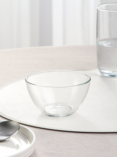 Салатник стекло, круглый, 11х6 см, Гладкий, ОСЗ, 07С1322-66