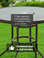 Мебель садовая Пуэрто, стол, 80х72 см, 4 стула, 110 кг, полиэтилен, металл, Y9-293 - фото 5