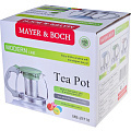 Чайник заварочный стекло, пластик, 0.85 л, с ситечком, Mayer &amp;amp; Boch, 29718-1 - фото 2