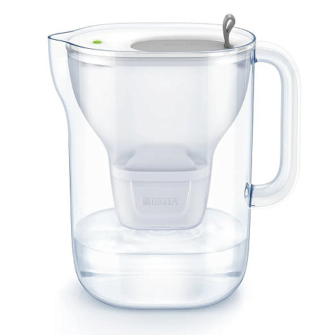 Фильтр-кувшин Brita, Style MX+ Led, для холодной воды, 3.6 л, серый, 1026695