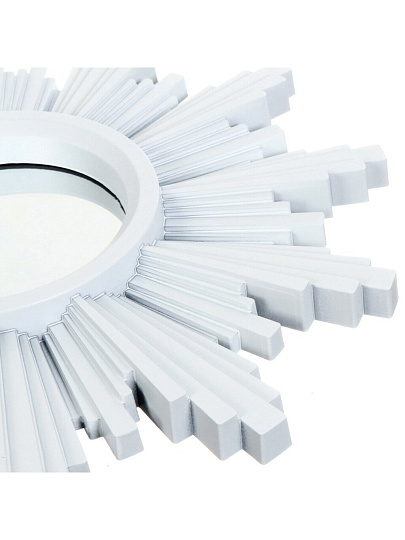 Зеркало настенное, 25 см, пластик, круглое, белое, Y4-5294