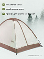 Палатка для кемпинга 2-местная, 200х140х110 см, 1 комн, с москитной сеткой, чехол, полиэстер, GA819031.STD - фото 5