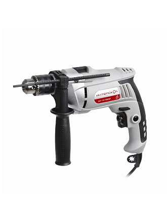 Дрель ударная, Интерскол, ДУ-13/750ЭР, ключевая, 13 мм, 750 Вт, с реверсом, 1 скорость