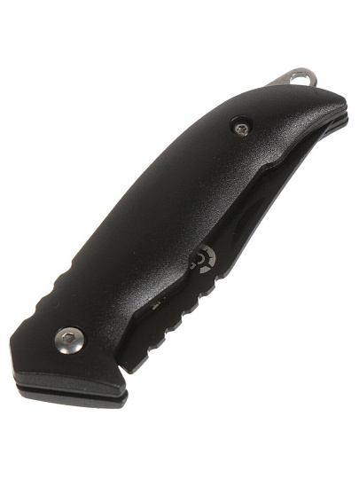 Нож туристический, сталь, клинок 64 мм, черная ручка, Следопыт, PF-PK-31