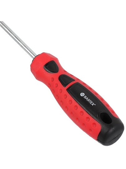 Отвертка крестовая, Bartex, PH1, 1х75 мм, антискользящая двухкомпонентная, CrV сталь, Любитель