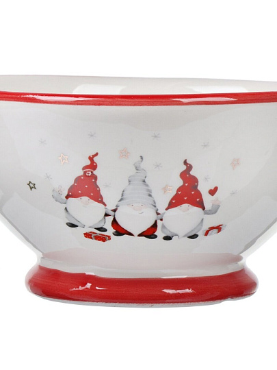 Салатник керамика, круглый, 14.5х7.2 см, 350 мл, Гномы, Y6-6320