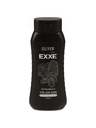 Гель для душа Exxe, Экстрасвежесть, для мужчин, 400 мл, 2 в 1