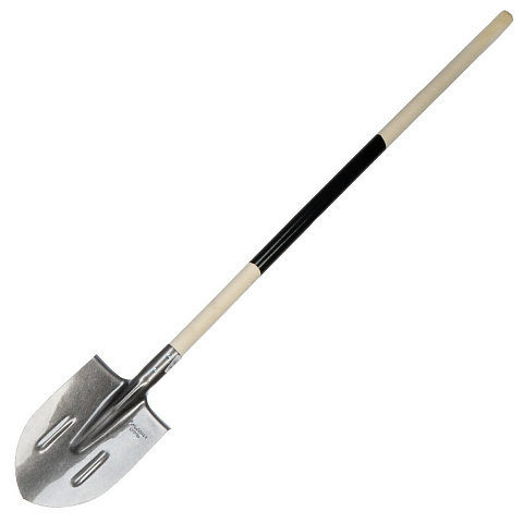 Лопата штыковая, рельсовая сталь, 1500 мм, черенок деревянный, S506