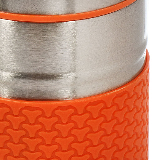 Термос нержавеющая сталь, 0.5 л, узкая горловина, Satoshi, Ямато, колба нержавеющая сталь, Буллет, серебристый, оранжевый, 841-633