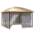 Шатер с москитной сеткой, бежевый, 3.5х3.5х2.65 м, четырехугольный, KT-G068-kha - фото 3