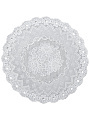 Салфетка для стола ПВХ, 30х30 см, круглая, белая, Grace, Лейс, LO-0902U - фото 3