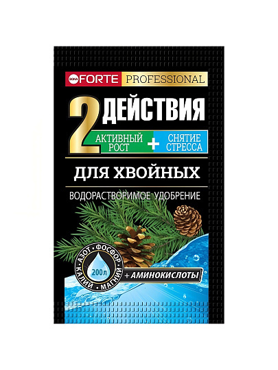 Удобрение для хвойных, минеральное, порошок, 100 г, Bona Forte