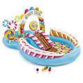 Игровой центр-бассейн Intex, 295х130х191 см, Сладости, 57149NP, 206 л, горка, распылитель, 6 мячиков, 2 конфеты, от 3 лет