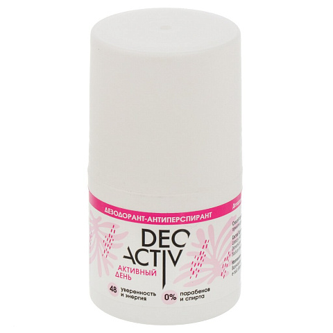 Дезодорант Deo Activ, Активный день, ролик, 50 мл