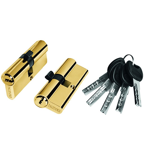 Личинка замка двери Palidore, 70PB, 98760920, 70 мм, ключ-ключ, золото
