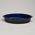 Форма для запекания керамика, 22х37х7 см, 2.5 л, овальная, Agness, Reactive Blue, 780-129