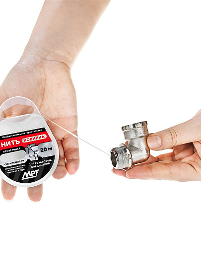 Нить сантехническая 20 м, силикон, MasterProf, ИС.132010