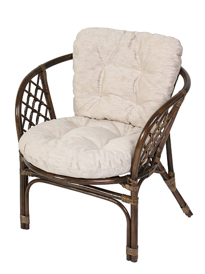 Подушка на спинку кресла Мальдивы, бежевая, к набору 376785