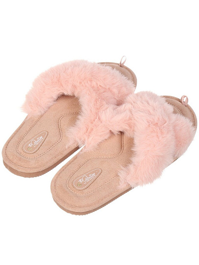 Тапки для женщин, полиэстер, в ассортименте, р. 36, открытые, 4577W-CH-O