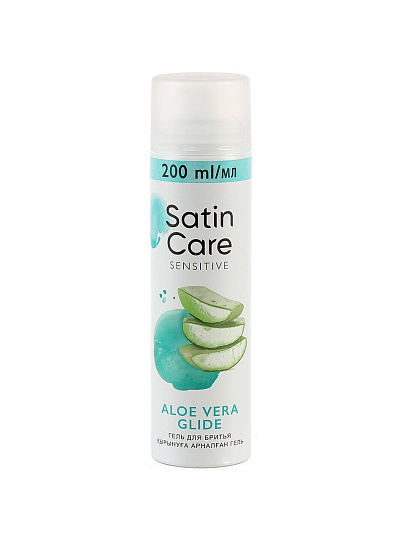 Гель для бритья женский, Satin Care, Алоэ вера, для чувствительной кожи, 200 мл, 0050012074