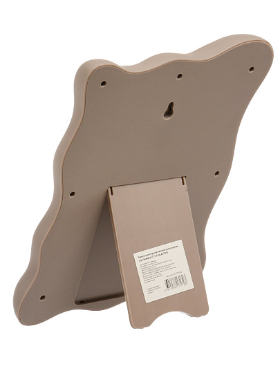 Зеркало настольное, 17.5х23.5 см, прямоугольное, матовая оправа, серо-бежевое, A070060