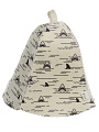 Шапка для бани 50% шерсть, 50 % полиэстер, Банные штучки, Акулы, 41503 - фото 3