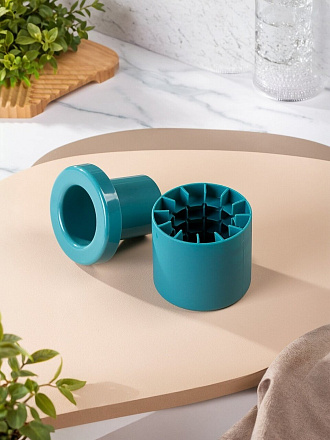 Форма для льда силикон, круглая, с крышкой, Y4-8922