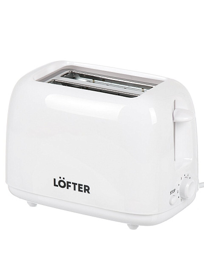 Тостер Lofter, PR001, пластик, 700 Вт, 2 тоста, механический, 6 степеней прожарки, PR001