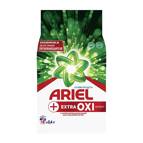 Стиральный порошок Ariel, 2.4 кг, автомат, Extra OXI Effect