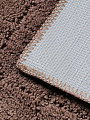 Коврик для ванной, 0.5х0.8 м, полиэстер, шоколад, Silvano, Клетка, Y4-11463 - фото 2