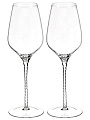 Бокал для вина, 600 мл, хрустальное стекло, 2 шт, Wilmax, Julia Vysotskaya, WL-888101-JV / 2C - фото 3