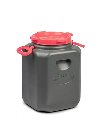Канистра-бочка пластик, 30 л, с ручками, в ассортименте, М8330, Эконом, Альтернатива