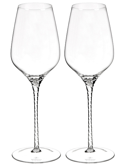 Бокал для вина, 600 мл, хрустальное стекло, 2 шт, Wilmax, Julia Vysotskaya, WL-888101-JV / 2C