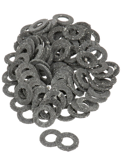 Прокладка уплотнительная 100 шт, 1/2'', 10.5х19 мм, паронит, СантехКреп, 2.9.3.Ф