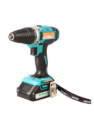 Дрель-шуруповерт аккумуляторный, Sturm, CD3618, 18 В, кейс, черный, бирюзовый