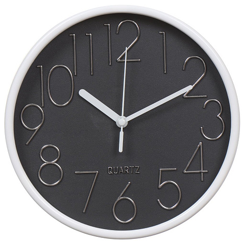 Часы настенные, 20 см, черные, Классика, Y4-3344
