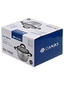 Кастрюля нержавеющая сталь, 3.7 л, крышка стекло, Daniks, Орландо, GS-01435-20CA, индукция - фото 13