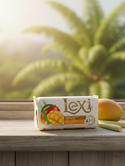 Мыло Lexi, Манго, лемонграсс, масло ши, 140 г
