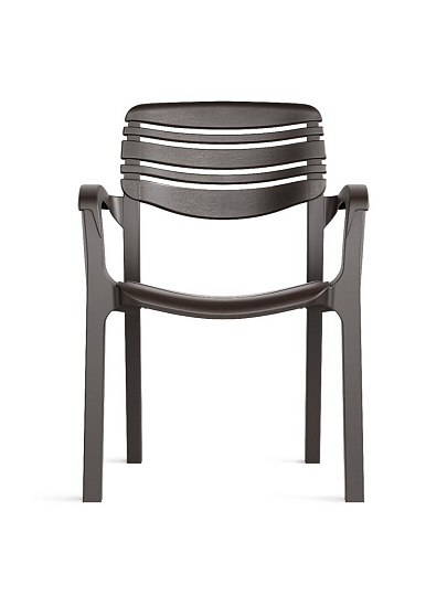 Кресло пластик, Атлант, 83х58.5х56 см, мокко, 106 кг, М8943