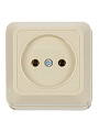 Розетка открытой установки, 1 гнездо, без заземления, 16 А, ABS пластик, IP20, слоновая кость, UNIVersal, Олимп, Б-О0022 - фото 2